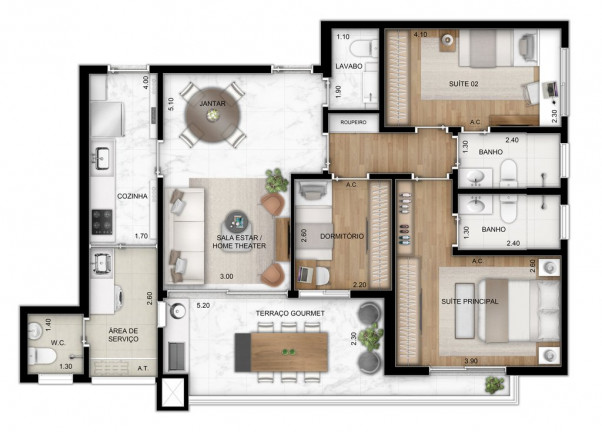 Imagem Apartamento com 3 Quartos à Venda, 100 m² em Jardim Guedala - São Paulo