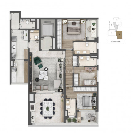 Imagem Apartamento com 3 Quartos à Venda, 157 m² em Brooklin - São Paulo