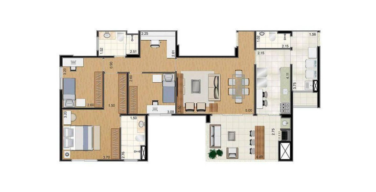 Imagem Imóvel com 3 Quartos à Venda, 114 m² Imagem Imóvel com 3 Quartos à Venda, 114 m²