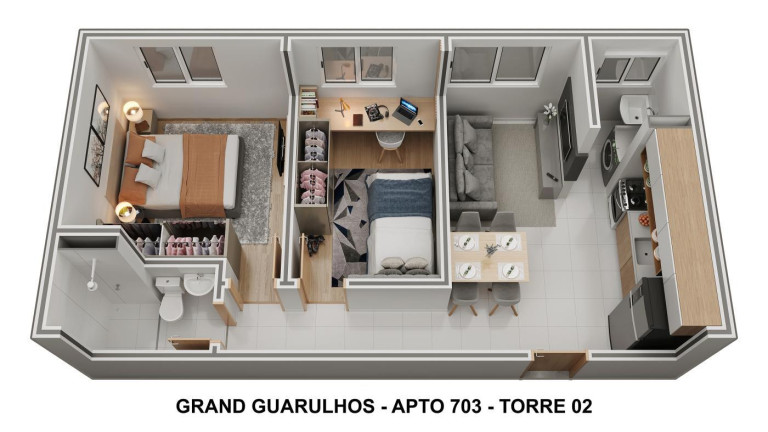 Imagem Apartamento com 2 Quartos à Venda, em Vila Nova Bonsucesso - Guarulhos Imagem Apartamento com 2 Quartos à Venda, em Vila Nova Bonsucesso - Guarulhos