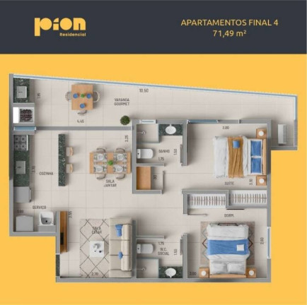 Imagem Apartamento com 2 Quartos à Venda, 71 m² em Itaguá - Ubatuba