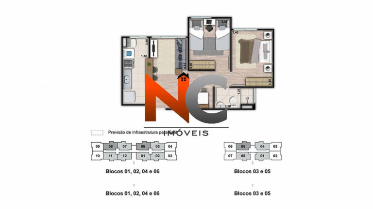 Imagem Apartamento com 2 Quartos à Venda, 50 m² em São Vicente - Belford Roxo Imagem Apartamento com 2 Quartos à Venda, 50 m² em São Vicente - Belford Roxo