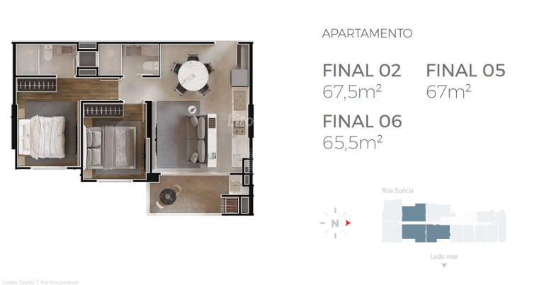 Imagem Apartamento com 2 Quartos à Venda, 71 m² em Praia Brava - Itajaí Imagem Apartamento com 2 Quartos à Venda, 71 m² em Praia Brava - Itajaí