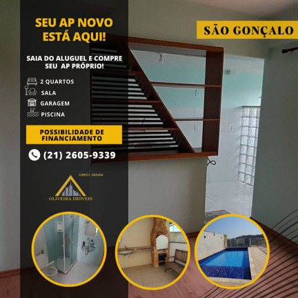 Apartamento com 2 Quartos à Venda,  em Barro Vermelho - São Gonçalo
