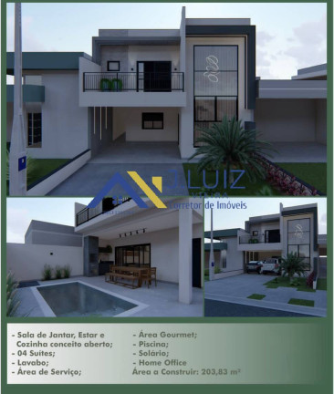 Imagem Casa com 4 Quartos à Venda, 204 m² em Jardim Mantova - Indaiatuba Imagem Casa com 4 Quartos à Venda, 204 m² em Jardim Mantova - Indaiatuba