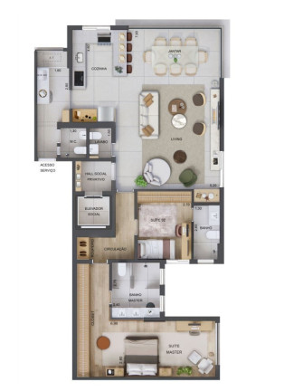 Imagem Apartamento com 3 Quartos à Venda, 96 m² em Jardim Guedala - São Paulo Imagem Apartamento com 3 Quartos à Venda, 96 m² em Jardim Guedala - São Paulo