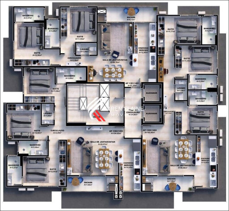 Imagem Apartamento com 3 Quartos à Venda, 93 m² em Pedra Branca - Palhoça Imagem Apartamento com 3 Quartos à Venda, 93 m² em Pedra Branca - Palhoça