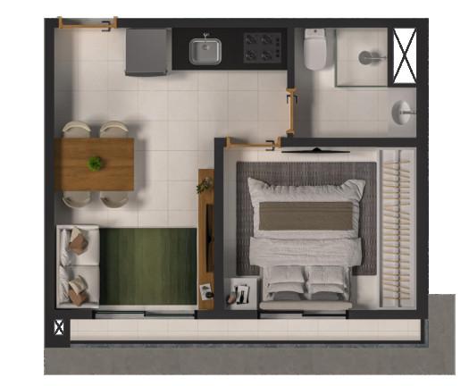 Imagem Apartamento com 1 Quarto à Venda, 27 m² em Vila Monte Alegre - São Paulo Imagem Apartamento com 1 Quarto à Venda, 27 m² em Vila Monte Alegre - São Paulo