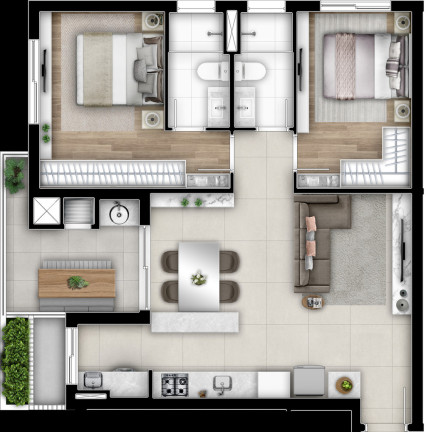 Imagem Apartamento com 3 Quartos à Venda, 88 m² em Cabral - Curitiba