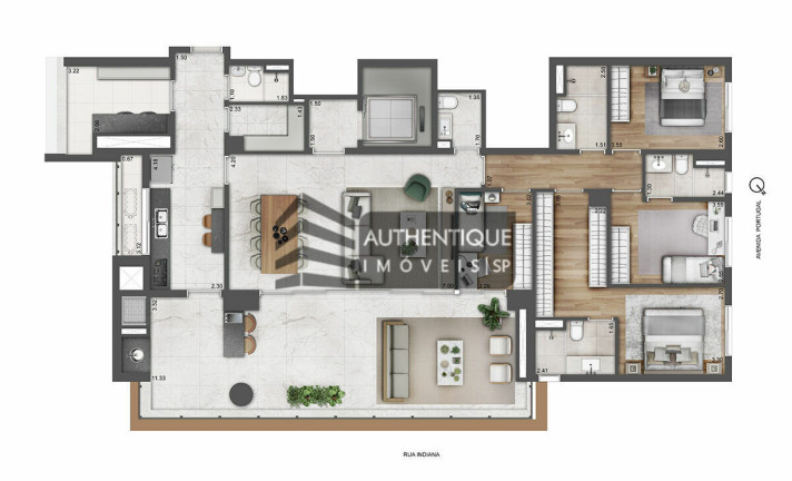 Imagem Apartamento com 4 Quartos à Venda, 224 m² em Brooklin - São Paulo Imagem Apartamento com 4 Quartos à Venda, 224 m² em Brooklin - São Paulo