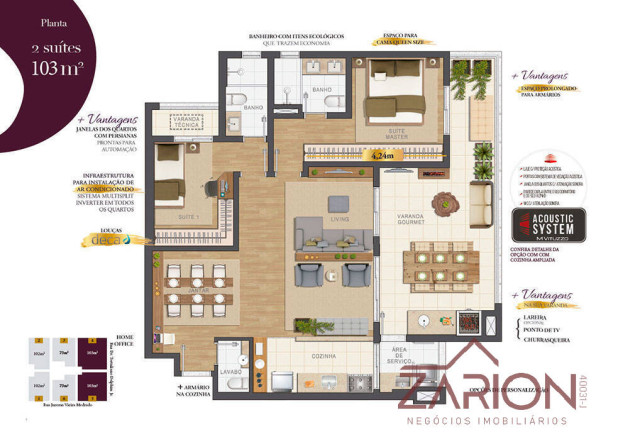 Imagem Apartamento com 3 Quartos à Venda, 73 m² em Parque Residencial Aquarius - São José Dos Campos