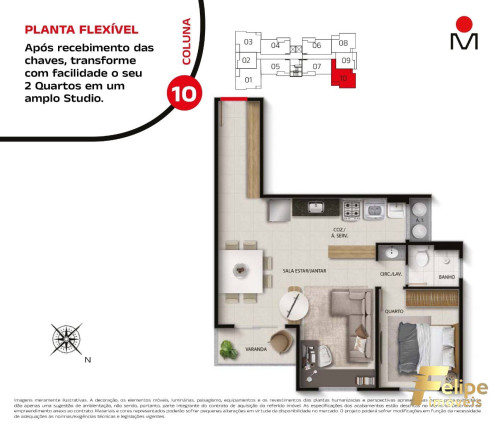 Imagem Imóvel com 1 Quarto à Venda, 35 m² em Praia De Itaparica - Vila Velha