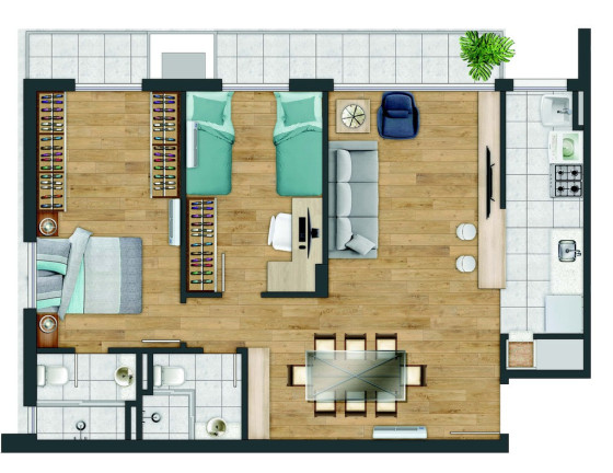 Imagem Apartamento com 2 Quartos à Venda, 69 m² em Bela Vista - Porto Alegre