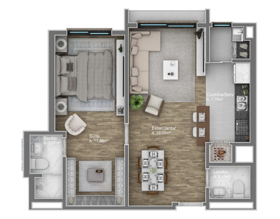 Imagem Apartamento com 2 Quartos à Venda, 78 m² em Av. Central - Gramado