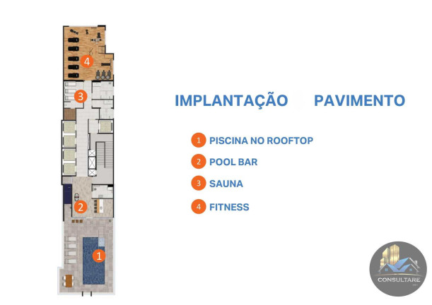 Imagem Flat com 1 Quarto à Venda, 24 m² em Pompéia - Santos