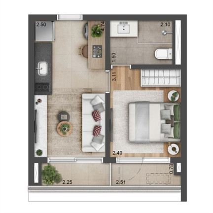Imagem Apartamento com 1 Quarto à Venda, 47 m² em Moema - São Paulo Imagem Apartamento com 1 Quarto à Venda, 47 m² em Moema - São Paulo