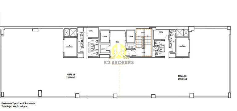 Imagem Sala Comercial para Alugar, 444 m² em Centro - Curitiba