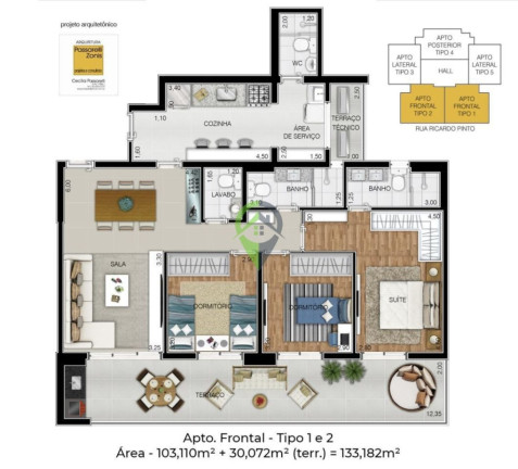 Imagem Apartamento com 3 Quartos à Venda, 133 m² em Aparecida - Santos Imagem Apartamento com 3 Quartos à Venda, 133 m² em Aparecida - Santos
