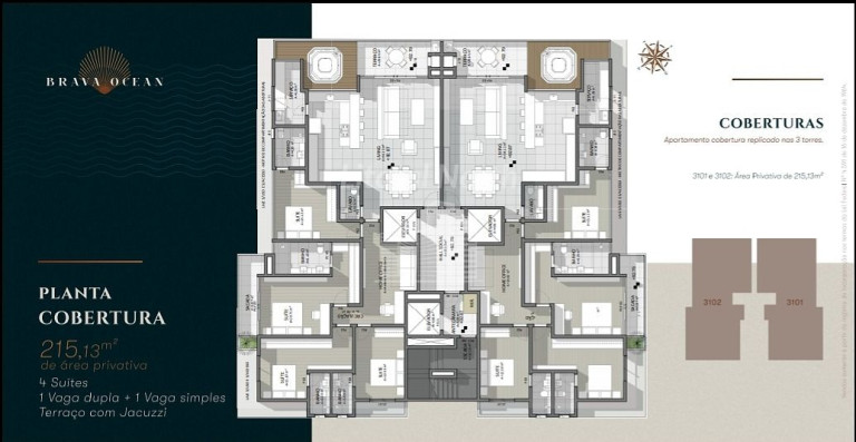 Imagem Apartamento com 2 Quartos à Venda, 93 m² em Praia Brava - Itajaí Imagem Apartamento com 2 Quartos à Venda, 93 m² em Praia Brava - Itajaí