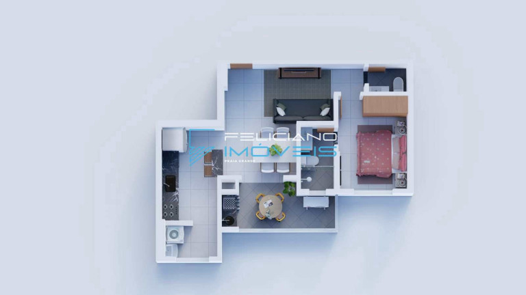 Imagem Apartamento com 1 Quarto à Venda, 48 m² em Guilhermina - Praia Grande Imagem Apartamento com 1 Quarto à Venda, 48 m² em Guilhermina - Praia Grande