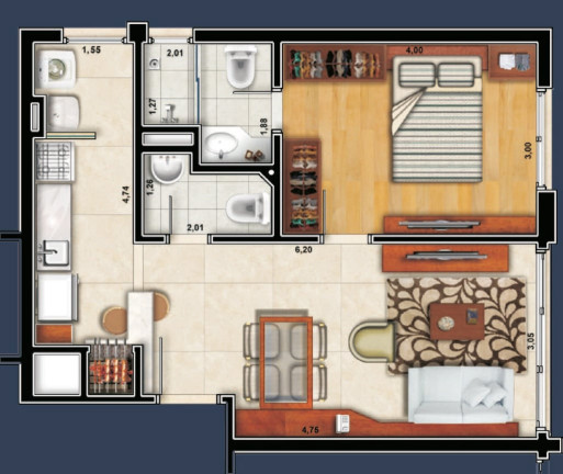 Imagem Apartamento com 1 Quarto à Venda, 71 m² em Higienópolis - Porto Alegre