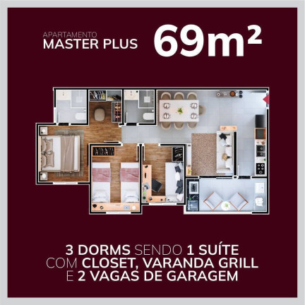Imagem Apartamento com 2 Quartos à Venda, 55 m² em Sorocaba Imagem Apartamento com 2 Quartos à Venda, 55 m² em Sorocaba