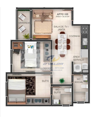 Imagem Apartamento com 2 Quartos à Venda, 50 m² em Aeroclube - João Pessoa