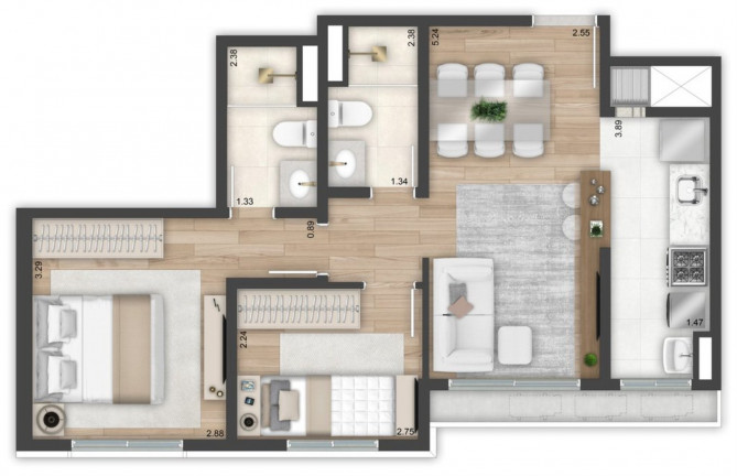 Imagem Imóvel com 3 Quartos à Venda, 67 m² em São João - Porto Alegre Imagem Imóvel com 3 Quartos à Venda, 67 m² em São João - Porto Alegre