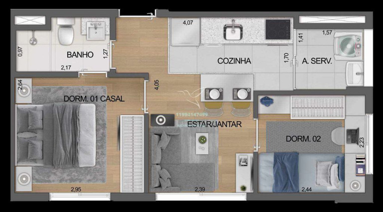 Imagem Apartamento com 2 Quartos à Venda, 33 m² em Moema - São Paulo Imagem Apartamento com 2 Quartos à Venda, 33 m² em Moema - São Paulo