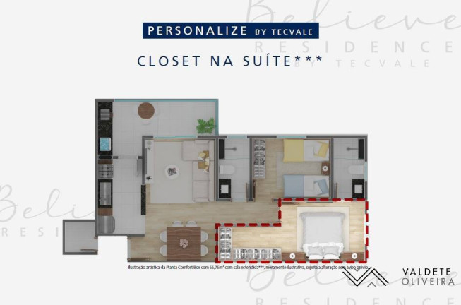 Imagem Apartamento com 2 Quartos à Venda, 67 m² em Jardim Ismênia - São José Dos Campos