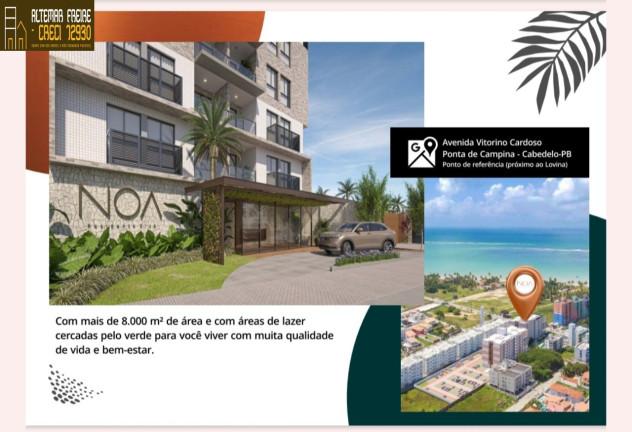 Imagem Apartamento com 3 Quartos à Venda, 71 m² em Poço - Cabedelo