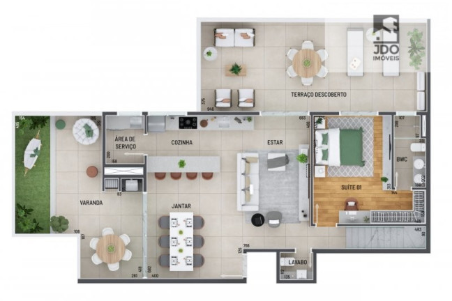 Imagem Apartamento com 2 Quartos à Venda, 103 m² em água Verde - Curitiba