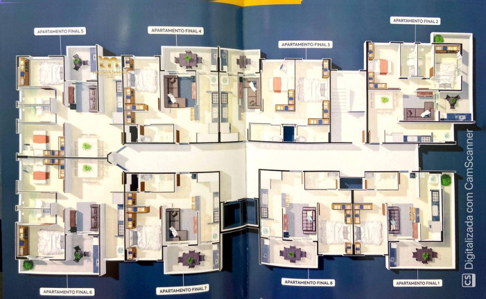 Imagem Apartamento com 1 Quarto à Venda, 55 m² em Caiçara - Praia Grande
