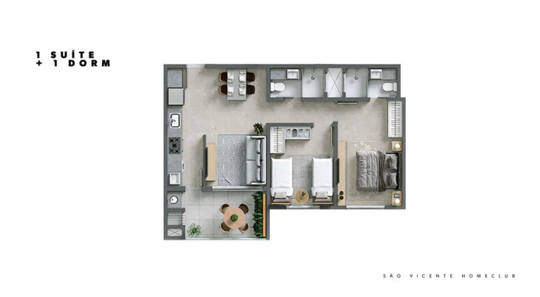 Imagem Apartamento com 2 Quartos à Venda, 63 m² em São Vicente - Itajaí