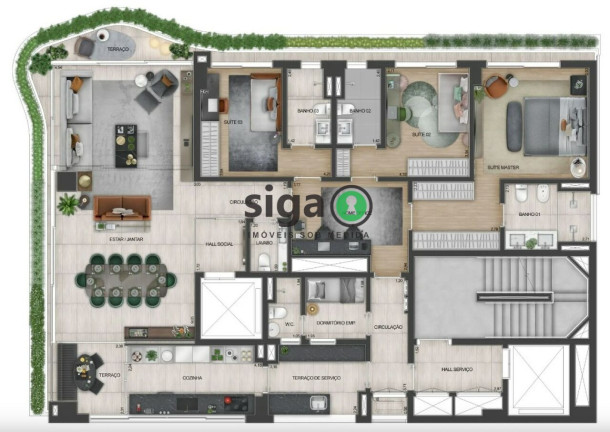 Imagem Apartamento com 3 Quartos à Venda, 201 m² em Jardins - São Paulo Imagem Apartamento com 3 Quartos à Venda, 201 m² em Jardins - São Paulo