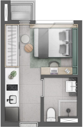 Imagem Imóvel com 1 Quarto à Venda, 19 m² em Vila Romana - São Paulo