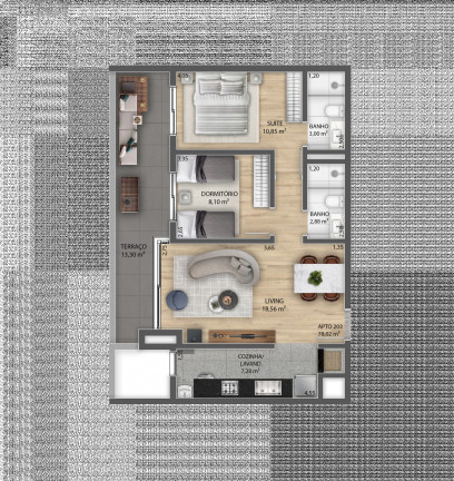 Imagem Apartamento com 2 Quartos à Venda, 74 m² em Centro - Gramado Imagem Apartamento com 2 Quartos à Venda, 74 m² em Centro - Gramado