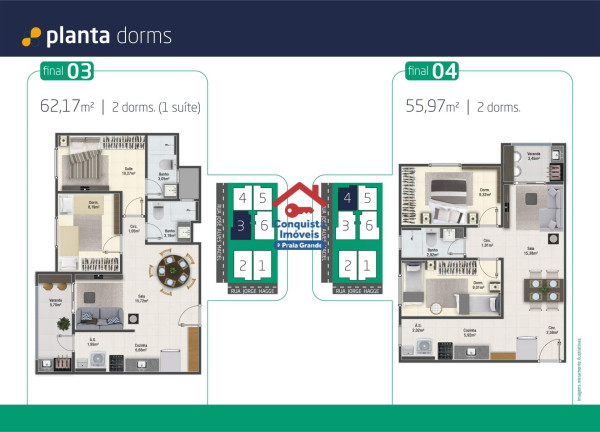 Imagem Apartamento com 2 Quartos à Venda, 62 m² em Aviação - Praia Grande Imagem Apartamento com 2 Quartos à Venda, 62 m² em Aviação - Praia Grande