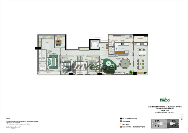 Imagem Apartamento com 3 Quartos à Venda, 194 m² em Setor Marista - Goiânia Imagem Apartamento com 3 Quartos à Venda, 194 m² em Setor Marista - Goiânia