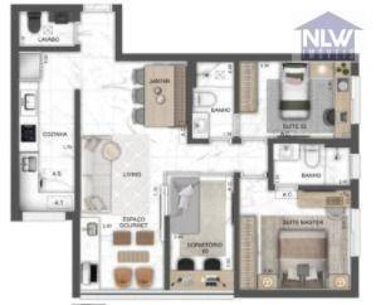 Apartamento com 3 Quartos à Venda, 82 m² em Vila Andrade - São Paulo