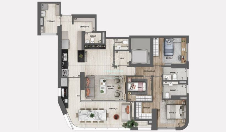 Imagem Apartamento com 3 Quartos à Venda, 134 m² em Chácara Santo Antônio (zona Sul) - São Paulo Imagem Apartamento com 3 Quartos à Venda, 134 m² em Chácara Santo Antônio (zona Sul) - São Paulo