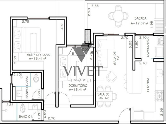 Imagem Apartamento com 2 Quartos à Venda, 75 m² em Vila Jardini - Sorocaba