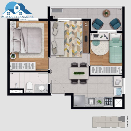 Imagem Apartamento com 2 Quartos à Venda, 40 m² em Chácara Santo Antônio (zona Leste) - São Paulo Imagem Apartamento com 2 Quartos à Venda, 40 m² em Chácara Santo Antônio (zona Leste) - São Paulo
