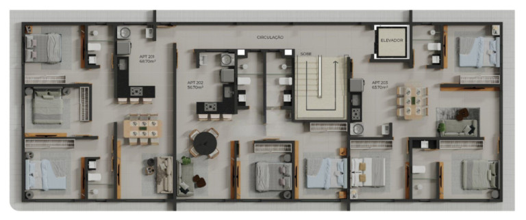 Imagem Cobertura com 3 Quartos à Venda, 137 m² em Cabo Branco - João Pessoa