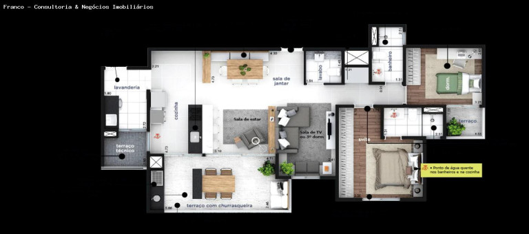 Imagem Apartamento com 3 Quartos à Venda, 105 m² em Vila Assunção - Santo André Imagem Apartamento com 3 Quartos à Venda, 105 m² em Vila Assunção - Santo André