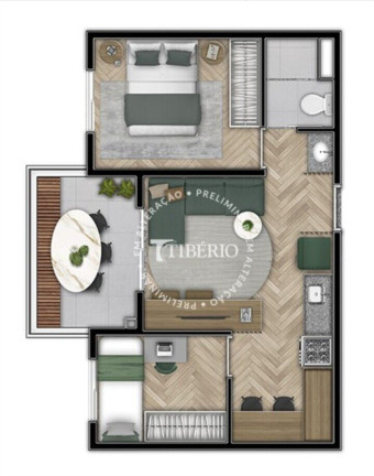Imagem Apartamento com 2 Quartos à Venda, 39 m² em Tatuapé - São Paulo