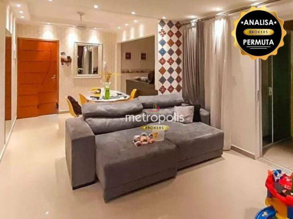 Apartamento com 3 Quartos à Venda, 95 m² em Campestre - Santo André