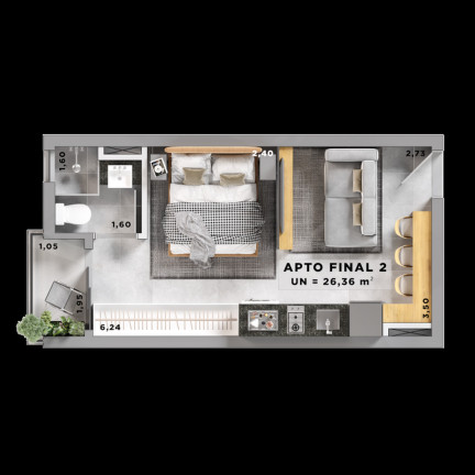 Imagem Apartamento com 1 Quarto à Venda, 27 m² em Jabaquara - São Paulo