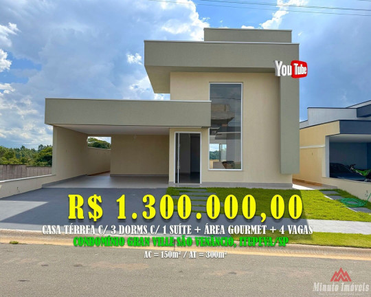 Casa com 3 Quartos à Venda, 150 m² em Jardim Primavera - Itupeva