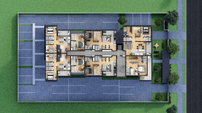 Imagem Apartamento com 2 Quartos à Venda, 56 m² em água Verde - Curitiba